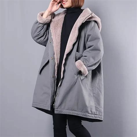 Buy Plus Velvet Thick Winter Jacket Women Parka Warm