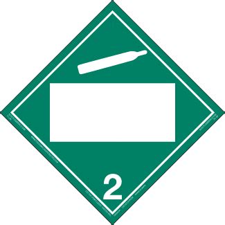 Hazard Class 2 2 Non Flammable Gas Tagboard Blank ICC Compliance