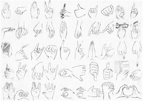 50 Ways To Draw Hands Drawing Tutorial Drawings Anime Hands
