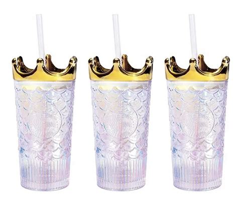 Starbucks Has A New Glass Tumbler With A Gold Crown For Those Royal Sips