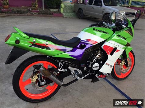 Presenting the kawasaki krr150, one of the best 2 stroke motorcycle that is used for drag racing in thailand. มอเตอร์ไซค์มือสอง Kawasaki KR 150 ฿10,000 บึงกาฬ - บึงกาฬ