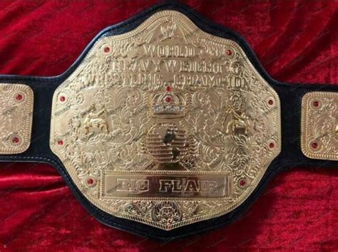 Wwf Wcw Big Gold World Heavyweight Championship Adult Belt Replica Ebay