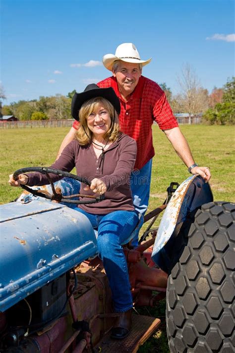Mature Couple On Farm Stock Image Image Of Healthy Active 5499399