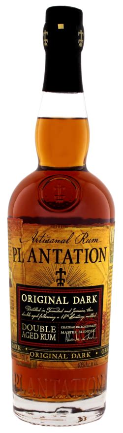 Plantation Original Dark Rum Beer Wine Spirits Quartz Liquor