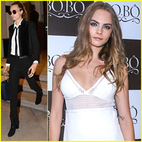 Cara Delevingne Shows Off Toned Midriff Before Bobo Store Appearance Cara Delevingne Just