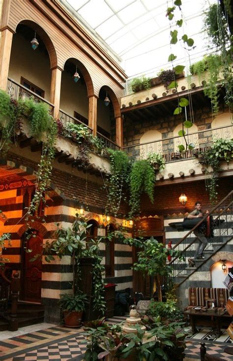 Middle east, the courtyard in the dar follows the. Damascene house بيت دمشقي... الشام... دمشق... | Islamic ...