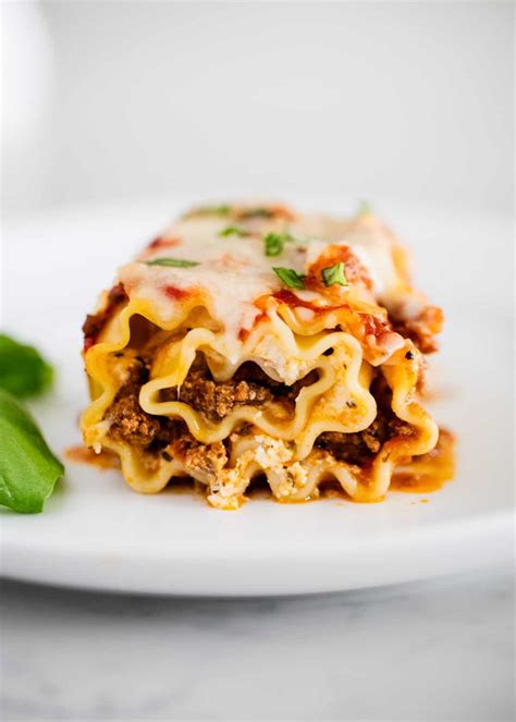 Tender Lasagna Noodles Filled With A Creamy Ricotta Cheese Filling And