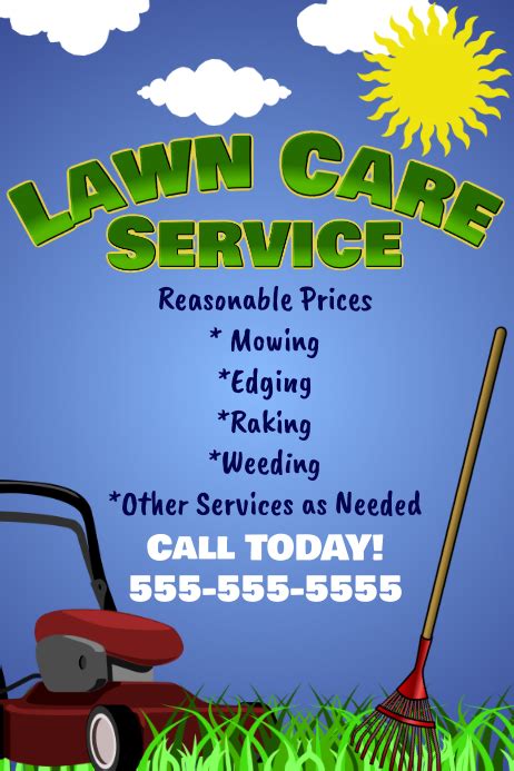 Lawn Care Flyers Lawn Care Flyers Business Form Letter Template