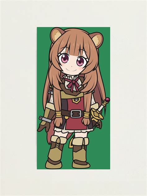 Lámina Fotográfica El Ascenso Del Héroe Del Escudo Raphtalia Chibi De