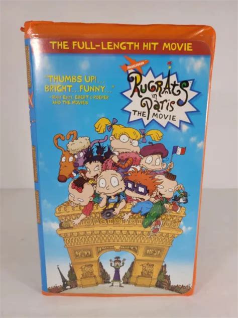 RUGRATS IN PARIS The Movie Orange VHS Tape Clamshell Case Classic Nickelodeon PicClick