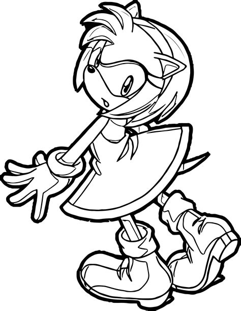 Awesome Three Amy Rose Coloring Page Rose Coloring Pages Coloring Porn Sex Picture