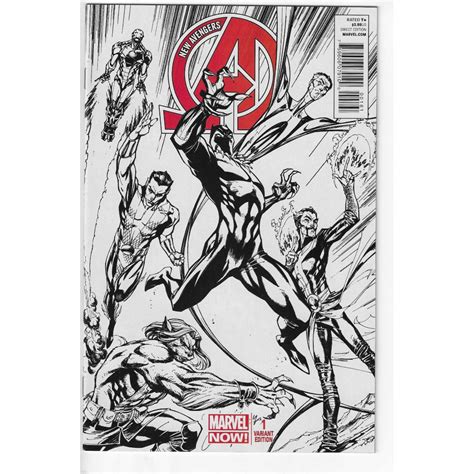 New Avengers 1 J Scott Campbell Sketch Variant 1150