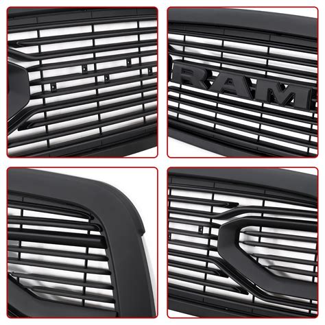 Big Horn Front Grille Grill For 2009 2012 Dodge Ram 1500 With Letters