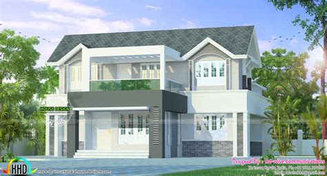 2020 Sq Ft Modern Beautiful Home Kerala Home Design And Floor Plans