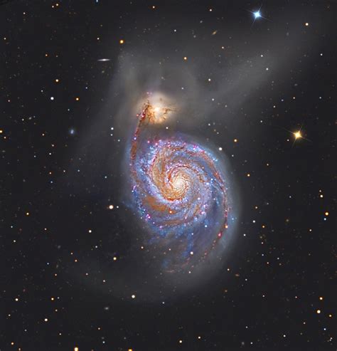 Jean Baptiste Faure A Stunning Deep Image Of M51 The Whirlpool Galaxy