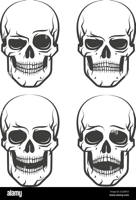 Skull Tattoo Design Stock Vector Images Alamy
