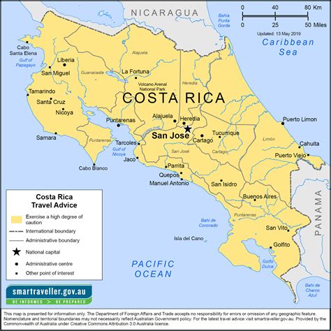 Free Map Of Costa Rica 2024 Map Of Atlantic Ocean Are