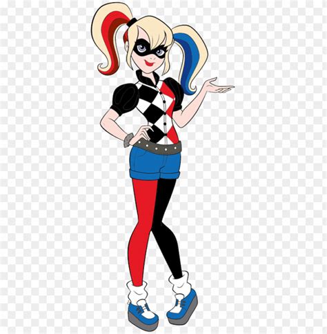 Dc Superhero Girls Harley Quinn Png  Superhero Png Image With