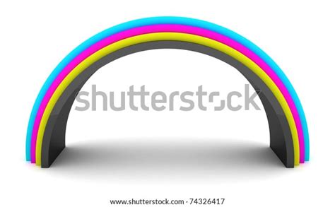 3d Cmyk Rainbow Isolated Stock Illustration 74326417 Shutterstock