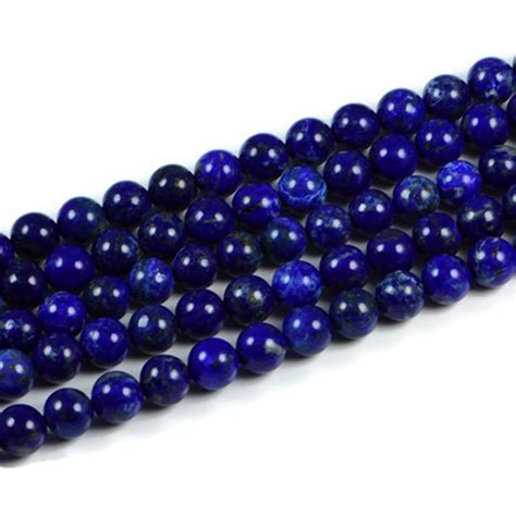 Semi Precious Beads6 8 10mm Lapis Lazuli Beads Aqbeadsuk