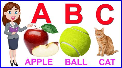 A For Apple B For Ball C For Cat D For Doll Abc Phonics Song With