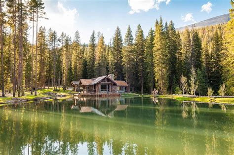 cabin on a lake | Mountain cabin, Montana cabin, Fishing cabin