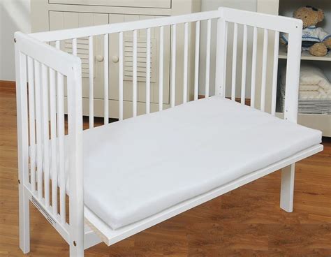 White Baby Co Sleeper Cot Bed Side By Side With Free Mattress 2 Colours