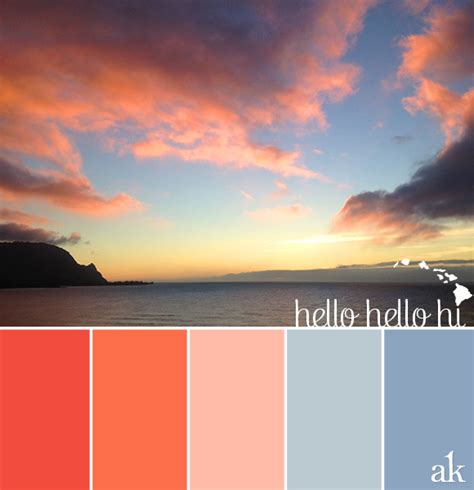 A Hawaiian Sunset Inspired Color Palette — Creative Brands For Creative