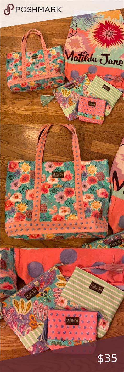 Matilda Jane Beach Bag With Matching Accessories Bags Pool Bags
