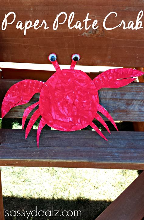 Paper Plate Crab Craft For Kids Crafty Morning