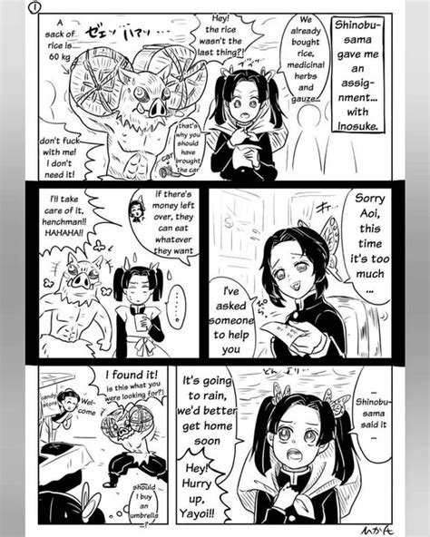 Kimetsu No Yaiba Comics And Doujinshis Pt 5 English Inosuke X