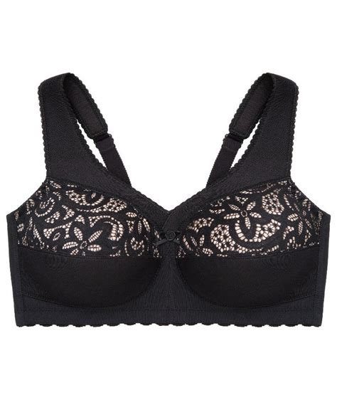 Glamorise Magiclift Cotton Support Wirefree Bra Black Big Girls Don T Cry Anymore