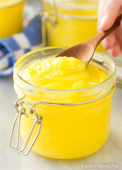 Lemon curd is a very rich dessert topping or spread. Perfect Homemade Lemon Curd - A Spicy Perspective