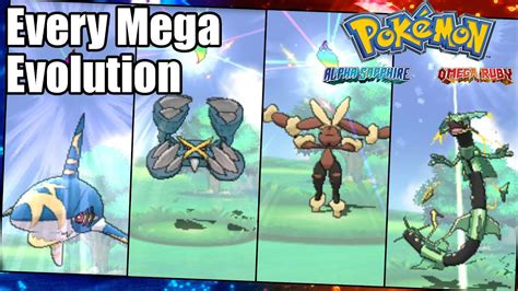 Pokemon Omega Ruby And Alpha Sapphire Mega Evolutions Kwvica