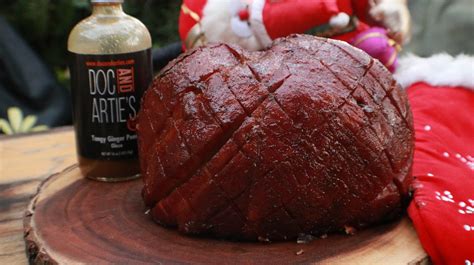 smoked ham on the pit boss pellet grill armadillo pepper