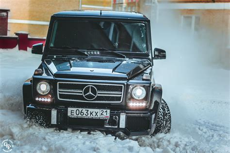 Black Mercedes Benz G Class Winter Snow Mercedes Benz Photographer