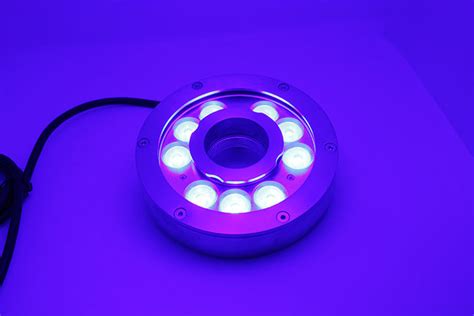 12 Volt Ip68 6w 12w Led Light Fountain Ring Light Color Changing