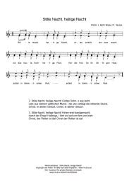 Dieses alte weihnachtslied entstand 1818 mit dem text von joseph mohr und der melodie von franz gruber. Weihnachten - Weihnachtslieder und mehr…