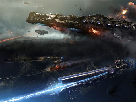 Science Fiction Space Battle Futuristic Dreadnought Hd Wallpapers
