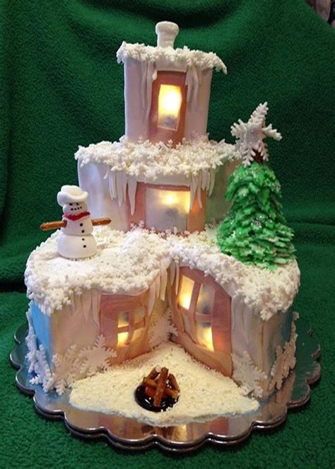 Add one of these festive cakes to your christmas menu for a showstopping finale. Home for Christmas - cake by pattie - CakesDecor