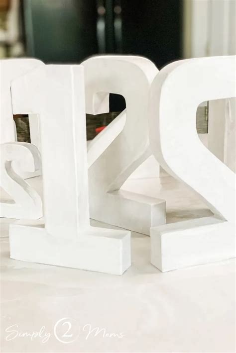 The Best Way To Paint Paper Mache Letters And Numbers