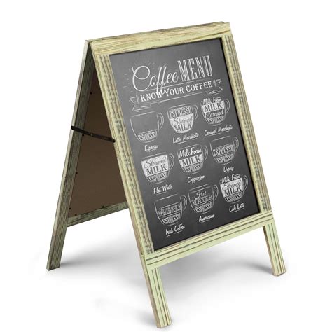 Home Accessories Unho Wooden Chalkboard Easel Display Stand Wood Ladder Shelf A Frame Sign Board