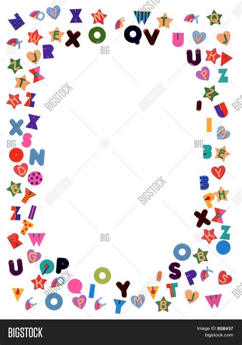 Alphabet Border Print Image And Photo Bigstock