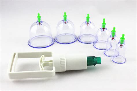 Cupping Vacuum Massage Chinese Traditional Therapy Set Of 12 Suction Cups With Plunger New Release