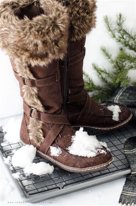 The mud puddles will now filter down to the bottom of the tray. Keep Snowy Boots from Melting on Your Floors with this DIY Boot Tray | ANDERSON+GRANT