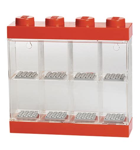 Nov158178 Lego Minifigure Display Case 8 Red Previews World