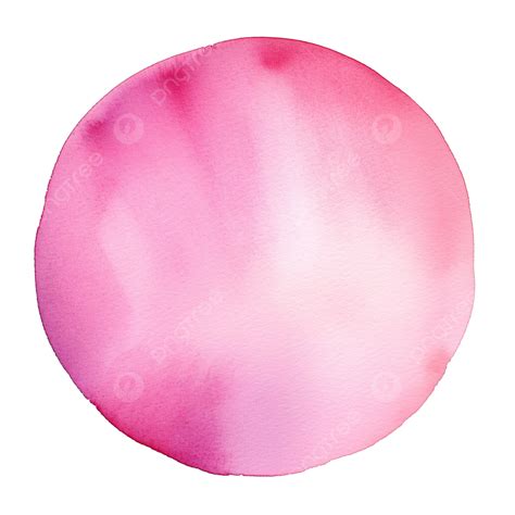 Light Pastel Pink Watercolor Background Round Circle Shape Pink