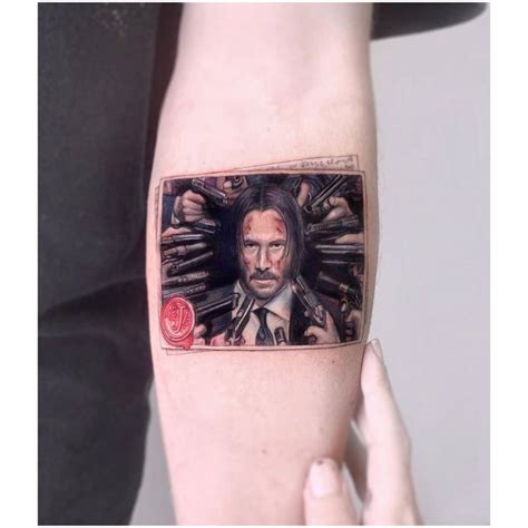 John Wick Micro Realist Tattoo