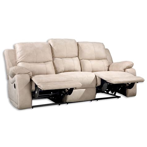Sofa 3 Sitzer Beige Mit Relaxfunktion 207 Cm Breit Rakuten