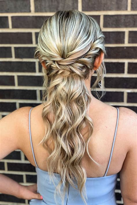 Romantic Curls Boho Braids In A Low Ponytail Hairstyle Perfect For